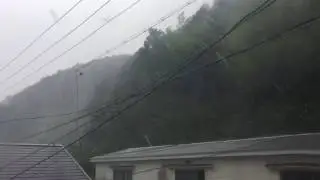 Typhoon Noru in yaguchi, mie , Japan