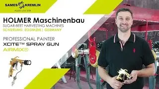 HOLMER Maschinenbau (Germany): Great results with my Xcite&trade; Airmix&reg; spray gun!  | Sames