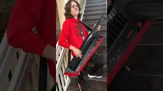 Crazy Train solo on KEYTAR! #keytar #guitarsolo @ozzyosbourne