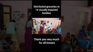 Distributed groceries to 15 visually impaired families #grocery #distribution #visuallyimpaired