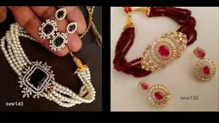 ###LakshmiSai Jewellery### -- ^^^Trendy muthyala necklaces^^^