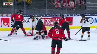 Mathis Rousseau with another save  Canada vs Germany World Jrs 2023 - 2024