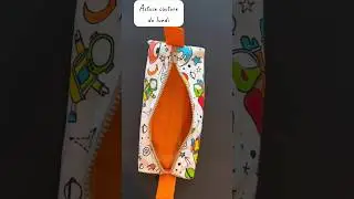 Astuce couture du lundi - transforme ta trousse plate en trousse carr&eacute;e 🙏🌷 #tutocouture