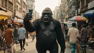 আমি এআই😎। #tranding #gorila #animalvlogger #youtubeshorts 