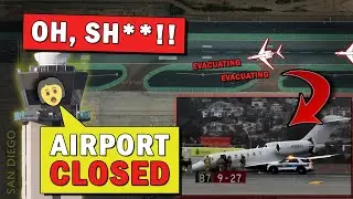 Business Jet GEAR COLLAPSES During Takeoff | Emergency Evacuation