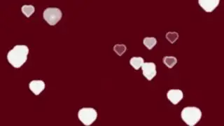 4K White Falling Hearts on Crimson Maroon Dark Red Background Video Copyright Free Stock Footage