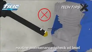 Air compressor check oil level