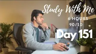 6 Hour Live Study With Me|Medical Student|90/10 Pomodoro 🍅| Rain Sounds🌧️|Day 151