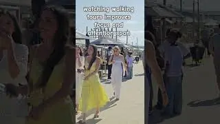 watching walking tours improves focus and attention span