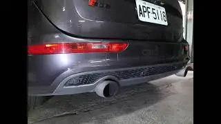 噴射小子排氣管消音器2025-10-26 Audi 2012 Q5 40TFSI 三重盧先生 油強馬力可調控聲浪電子遙控側排閥門安裝+中消白鐵代管大聲浪改裝