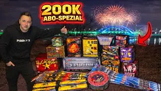 XXXL FEUERWERKS MISCHUNG 🔥 60 SEK ALLES EINKAUFEN & ANZÜNDEN | 200K ABO-SPEZIAL