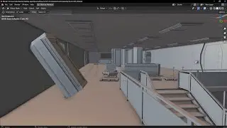 The game story almost writes itself - Blender VR spacecraft game map