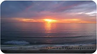 Beach Waves at Sunset - Relaxing binaural audio ASMR no talking sounds for sleep