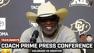 Coach Prime on Ryan Staub Starting RUMORS & More Before Game vs Houston | Press Conference Takeaways