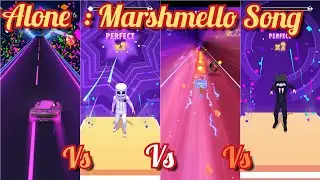 Alone - Beat racing Vs Marshmello Vs Beat shot Vs Game jam | music games|