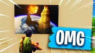 The HIDDEN Meteor Poster in Fortnite..