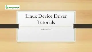 Драйверы устройств Linux. Часть 1 &mdash; Введение