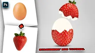 Strawberry Egg Photoshop Manipulation Tutorial #photoshopmanipulation #photoshoptutorial #photoshop