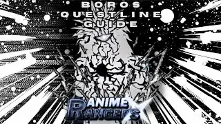 How to complete Boros Quest line Easily on Anime Rangers X!! 