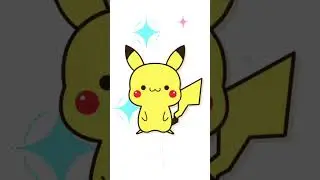 How to Draw Chibi Pokemon | Kawaii Pikachu Drawing #shorts