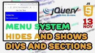 Creating a Menu System that Hides and Shows Divs and Sections