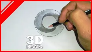 3d Circle Drawing - 3d drawing illusion
