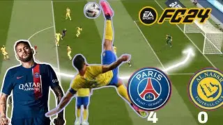 Full Match PSG VS AL-NASSR All Goals 4-0 Gameplay || Fifa 19 Patch 2024 Latest Squads HD