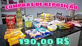 COMPRAS DE REPOSI&Ccedil;&Atilde;O + MINHA FILHA FICOU COM SONECA NO MEIO DO VIDEO 😍💗
