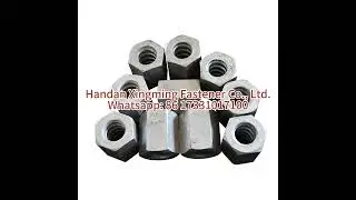 Hex bolts and nuts