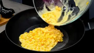 Только кукуруза и яйца. Так просто и невероятно вкусно!