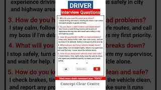 Driver Job Interview Questions and Answers to ace your Dream Job