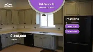 234 Spruce St   Stratford, CT 06615   Bedrooms 3   Bathrooms 2   Price $348,000