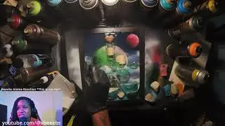 Spray paint + a broken bottle = ART