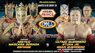 CMLL HIGHLIGHTS  06 DE ENERO &acute;26 || M&Iacute;STICO, M. DORADA Y ESFINGE VS LOS GUERREROS LAGUNEROS