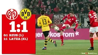 Mainz 1 &ndash; 1 Borussia Dortmund (Bundesliga) Highlights All Goals 31/01/2017