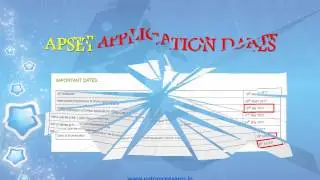 How To Fill APSET 2017 Online Application