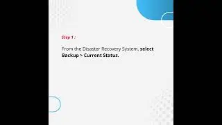 View Current Backup Status