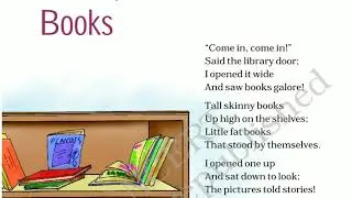 Class 4 (A+B) | English Marigold | Unit 8 Chapter 15 | Poem: Books