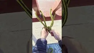 One Rope, Two Objects Locked Tight 🎉 Strong Knot Trick 👍 #craft #outdoors #skills