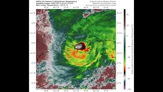 Hurricane Francine (2024) GOES-16 FozIR Satellite Imagery