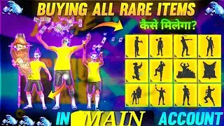 ALL RARE EMOTE BUY IN MAIN ACCOUNT💀🥰 WITH GOLD AND DIAMOND ALS💀 #viralvideo #trendingvideo #freefire