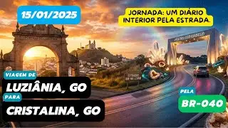 Diário de viagem: Luziânia, GO para Cristalina, GO (BR-040 - 15/01/2025 - parte 2) #roadtrip