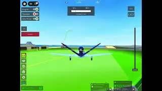 Playing airplane simulator (Roblox) 