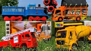 Unboxing Truk Oleng, Mobil Balap, Bus Telolet, Kereta Api, Truk Pemadam, Truk Tangki