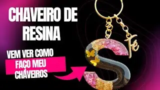 Como Fazer Chaveiro de Resina Epóxi | Passo a Passo chaveiro de resina