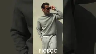 Fioboc Men's 2025 Fall Winter Solid Color Crewneck Sweatshirt #fioboc #mensfashion #menswear