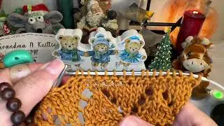 ASMR 🧶The sound of Knitting needles, charming pattern , Daily affirmation 🙌