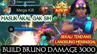 BUILD BRUNO DAMAGE 3000 | BUILD BRUNO TERSAKIT DAN TERKUAT 2021| ITEM BUILD BRUNO 2021