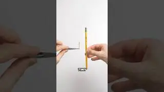 Я сделал карандаш из зубочистки