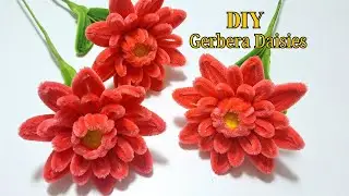 How to Make DIY Pipe Cleaner Gerbera Daisies